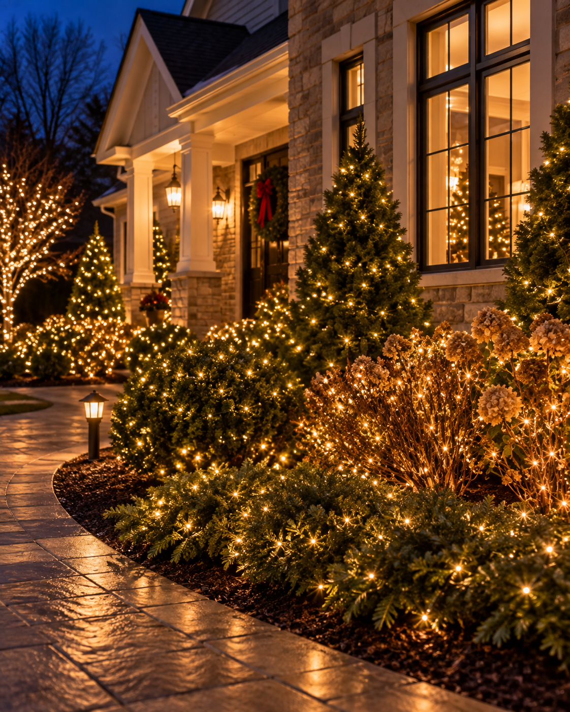 Professional Christmas lighting