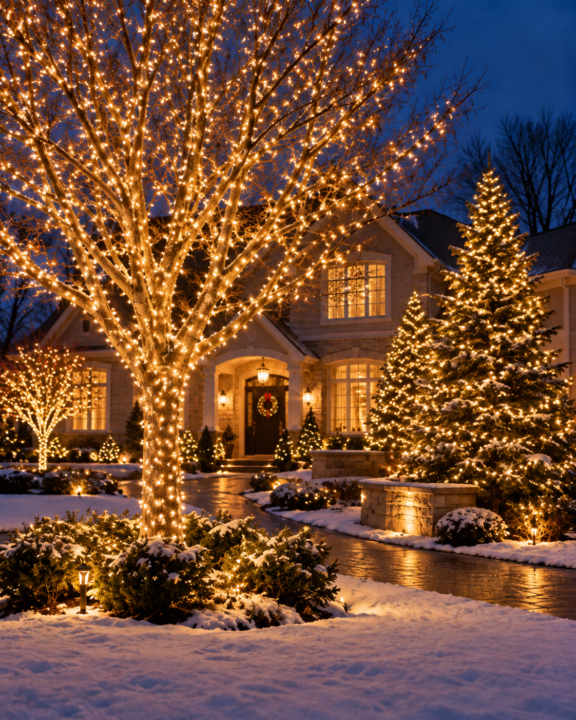 Professional Christmas lighting