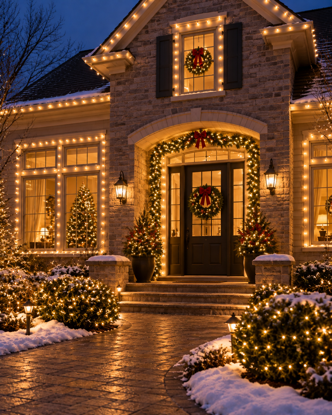 Professional Christmas lighting