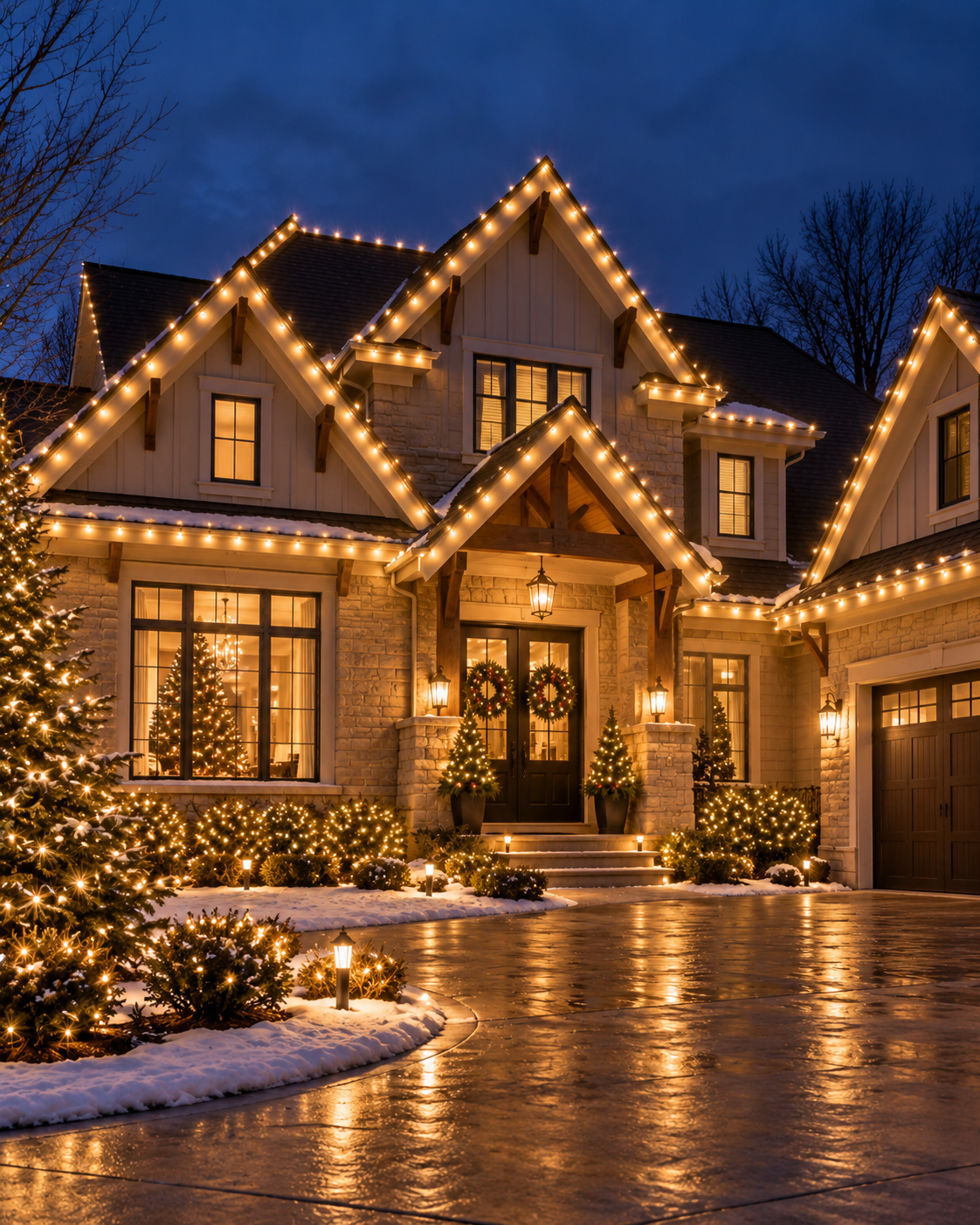 Professional Christmas lighting