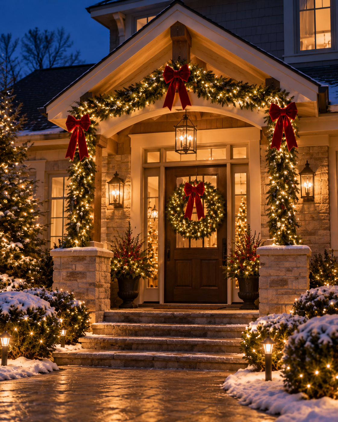 Professional Christmas lighting