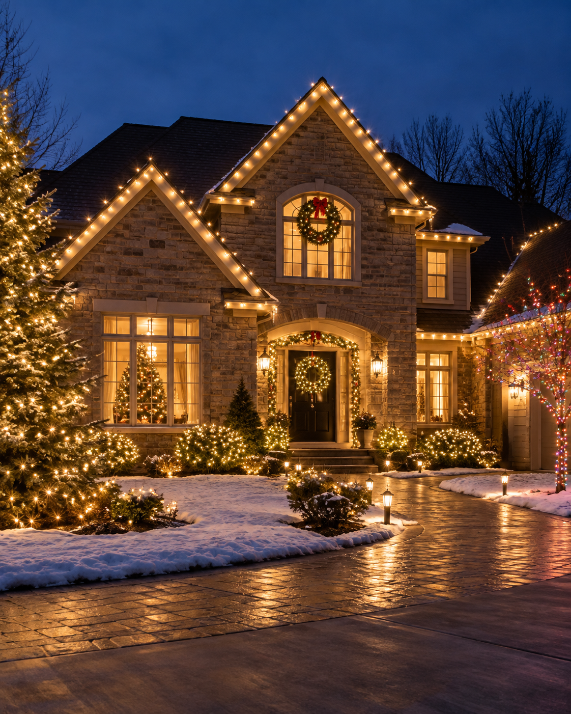 Professional Christmas lighting