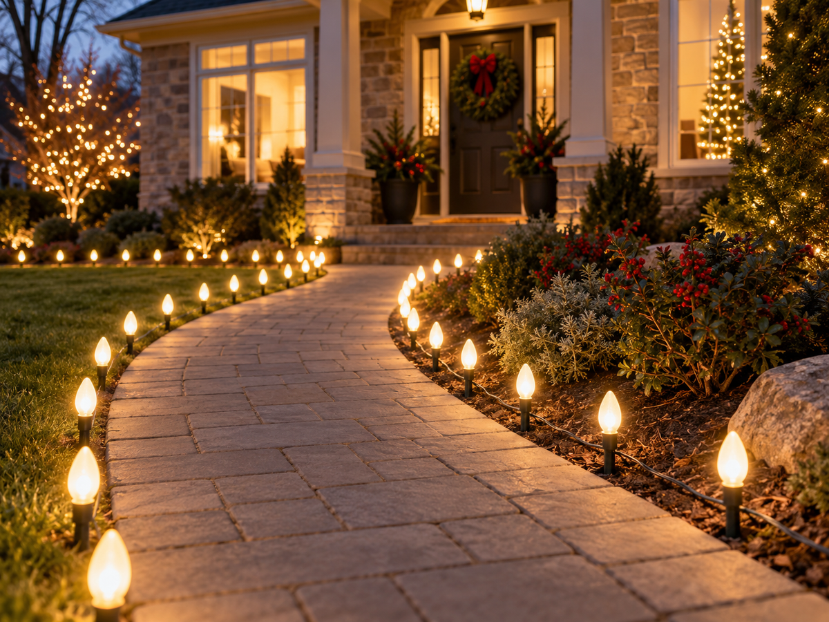 Professional Christmas lighting