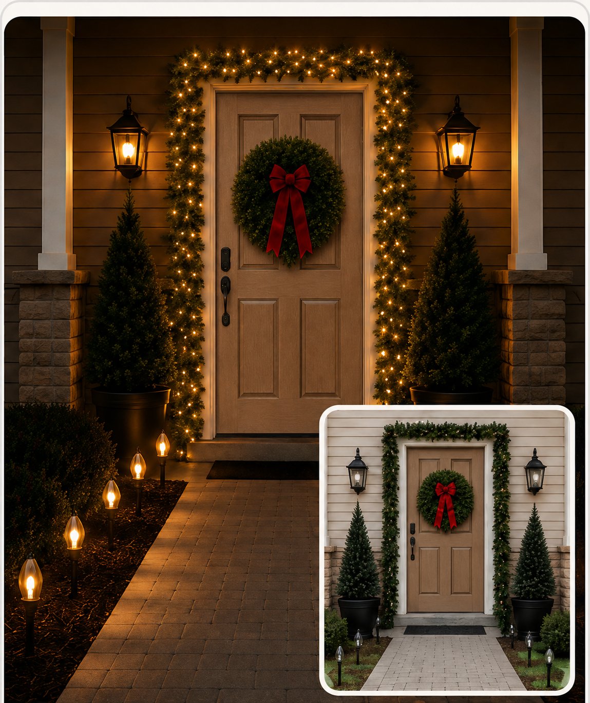 Lit garland example